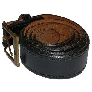 Mens Black Belt Top Grain "Oil Tan" Leather Made in USA 1297 XL 42 - 44